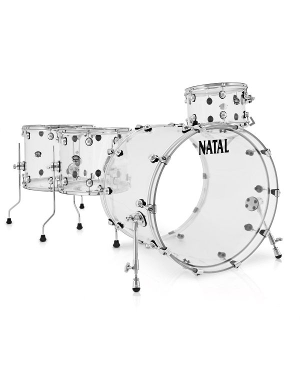 Natal Arcadia Acrylic 22" Shell Pack in Transparent