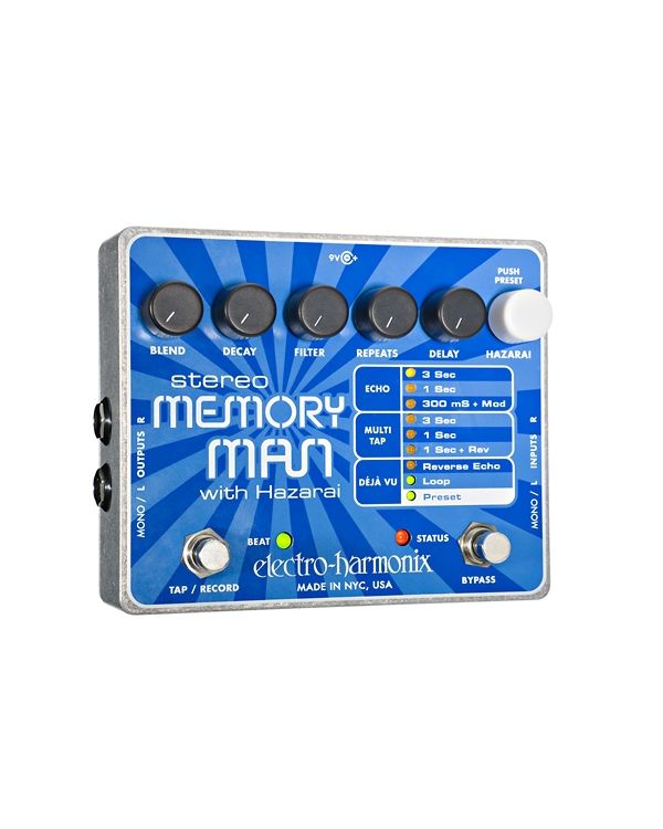 Electro Harmonix Stereo Memory Man Pedal with Hazarai Delay