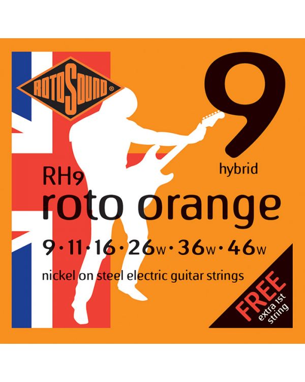 Rotosound RH9 Roto Orange Hybrid Electric Guitar Strings 09-46