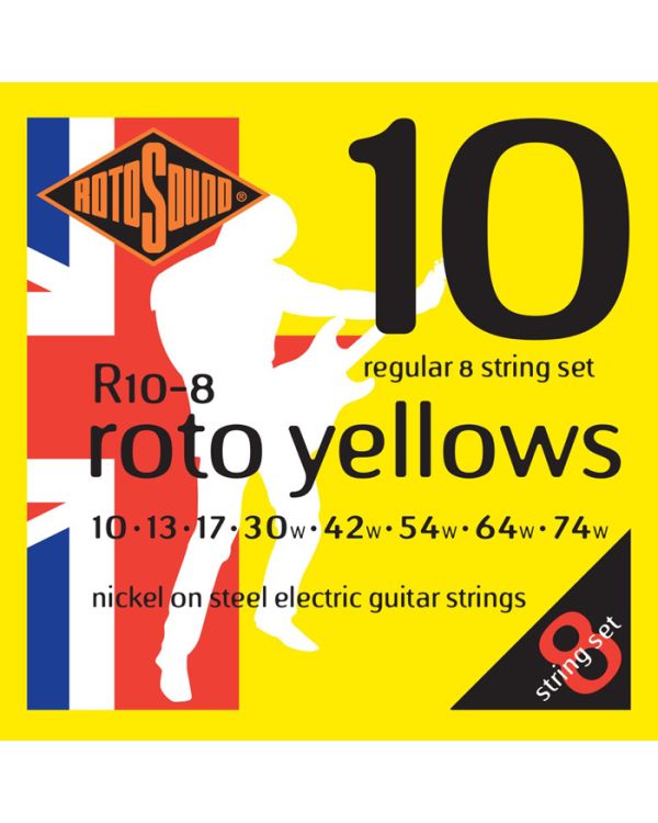 Rotosound Roto R10 8-String Electric Guitar Strings 10-74