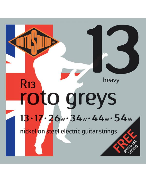 Rotosound R13 Roto Greys Electric Guitar Strings Heavy 13-54