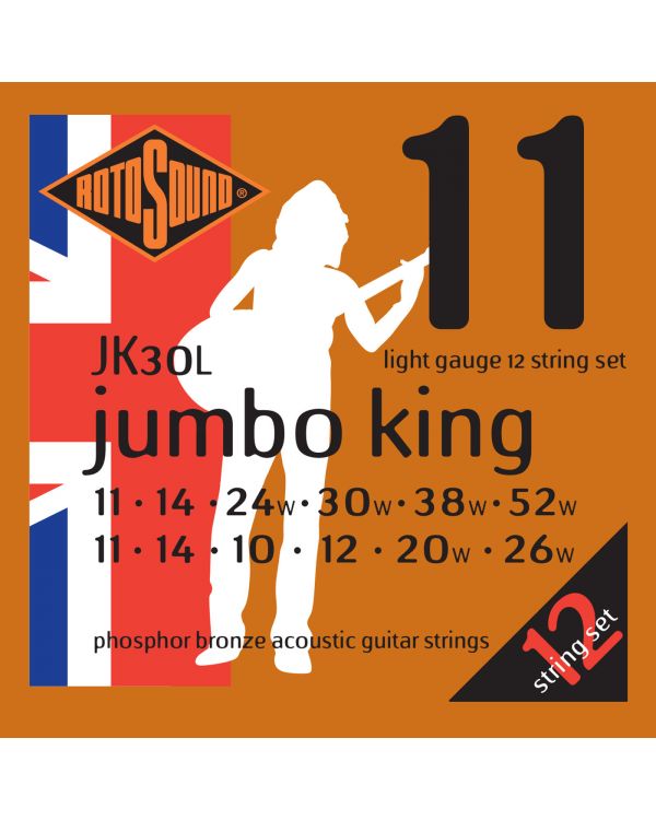 Rotosound Jumbo King 12 String Set Light