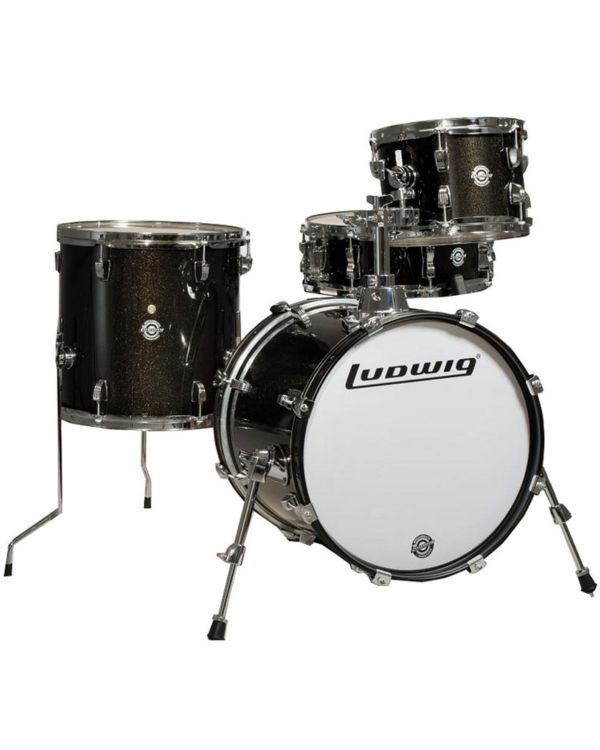 Ludwig Questlove Breakbeats Shell Pack, Black Gold Sparkle