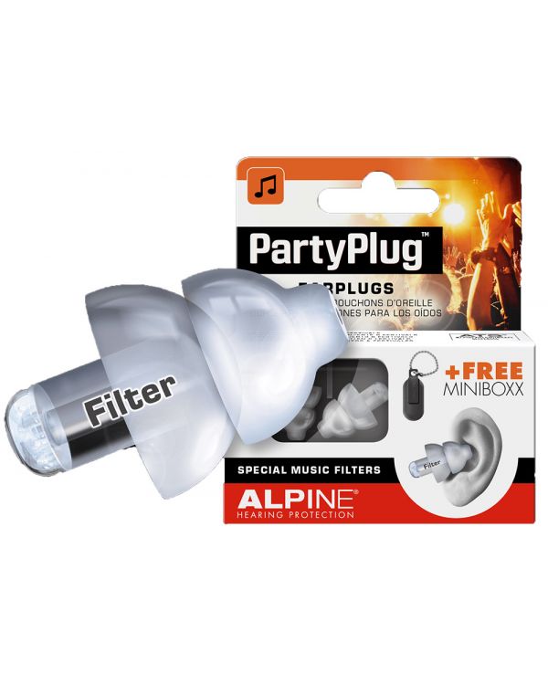 Alpine Limited Edition Party Plug EarPlugs, White