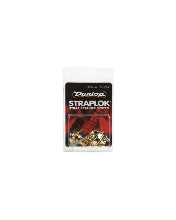 Dunlop Straplock Set - Original - Gold