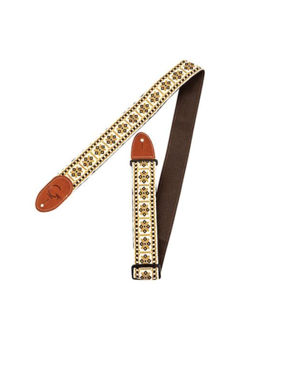 Gretsch G Brand Strap Diamond with Brown Ends