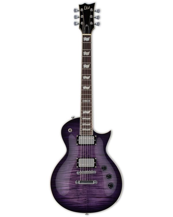 B-Stock ESP EC-256FM Singlecut Electric Guitar, See-Thru Purple Sunburst