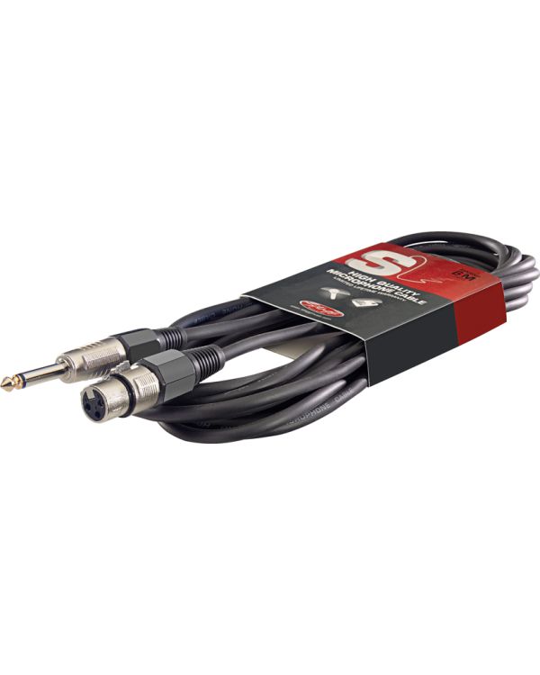Stagg 6m Mono Jack to Female XLR Microphone Cable
