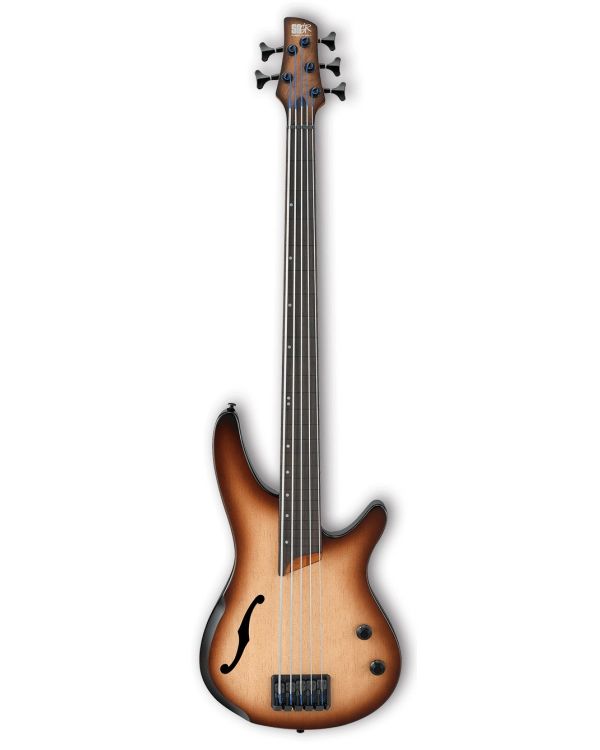 Ibanez SRH505F Natural Browned Burst Flat 5 String Fretless Bass