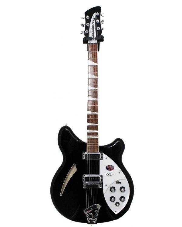 Rickenbacker 360 Deluxe Thinline Electric Guitar in Jetglo (Black)