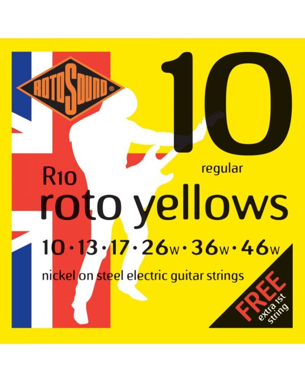 Rotosound R10 Roto Yellows Electric Guitar Strings 10-46