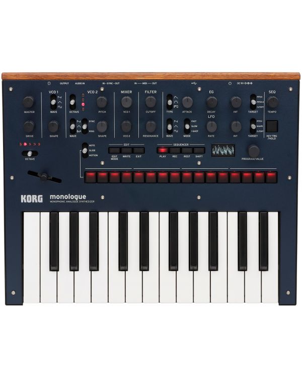 Korg Monologue Analogue Synthesizer in Blue