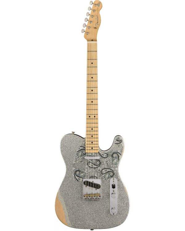 Fender Brad Paisley Telecaster MN Road Worn Silver Sparkle