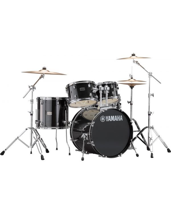 Yamaha Rydeen 20" Drum Kit with Hardware and Cymbals in Black Sparkle