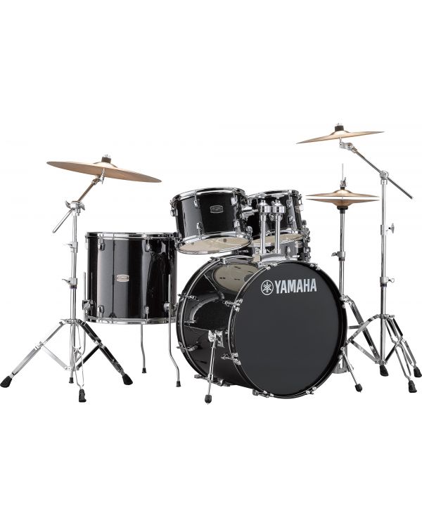 Yamaha Rydeen 22" Drum Kit with Hardware and Cymbals in Black Sparkle