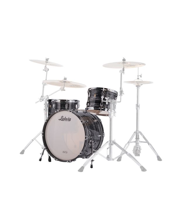Ludwig 22 Classic Maple 3-Piece FAB Shell Pack Vintage Black Oyster