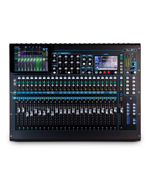 Allen & Heath QU24 Digital Mixing Desk, Chrome Edition