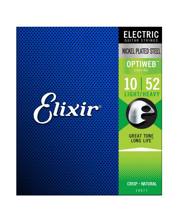 Elixir OPTIWEB Light / Medium Electric Guitar Strings, 10-52