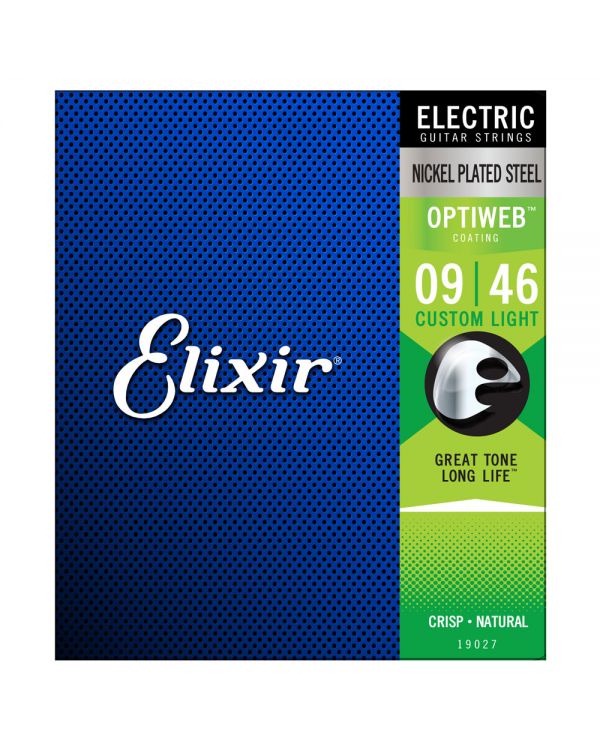 Elixir OPTIWEB Custom Light Electric Guitar Strings, 09-46