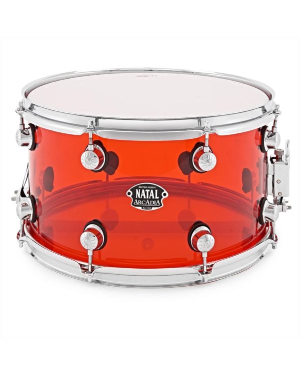 Natal Arcadia Acrylic Red 14" x 6.5" Snare Drum