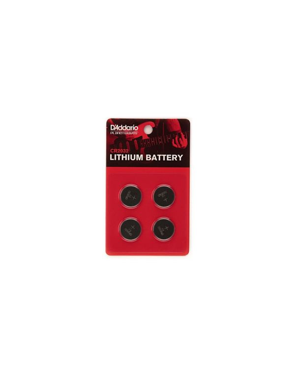 D'Addario Cr2032 Lithium Battery 4-pack