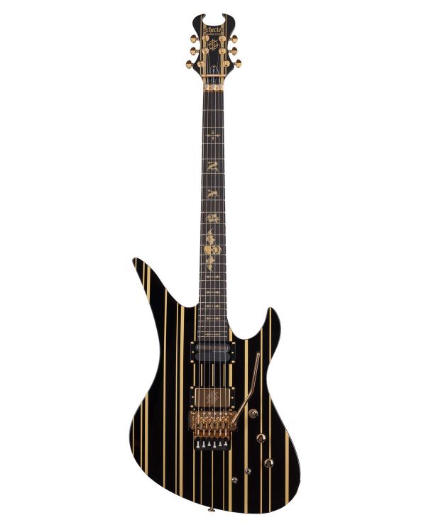 Schecter Synyster Custom-S Signature Guitar in Black and Gold