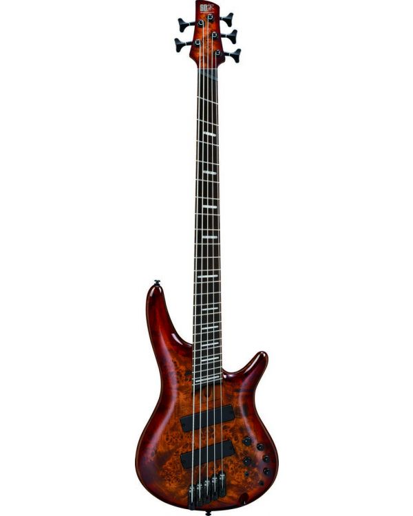 Ibanez SRMS805 SR Multiscale Fanned Fret Bass, Brown Topaz Burst