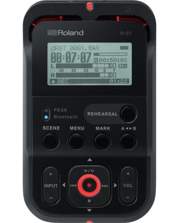 Roland R07 Portable Audio Recorder Black