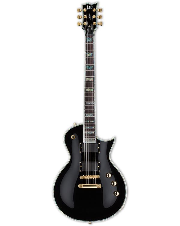 ESP LTD EC-1000 BLK Singlecut Electric Guitar, Black