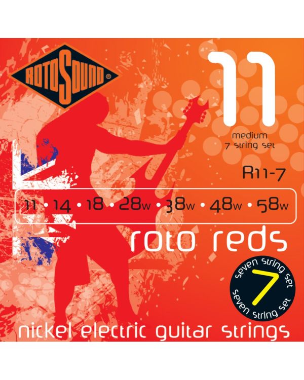 Rotosound R11-7 Roto Reds Electric Guitar 7-String 11-58