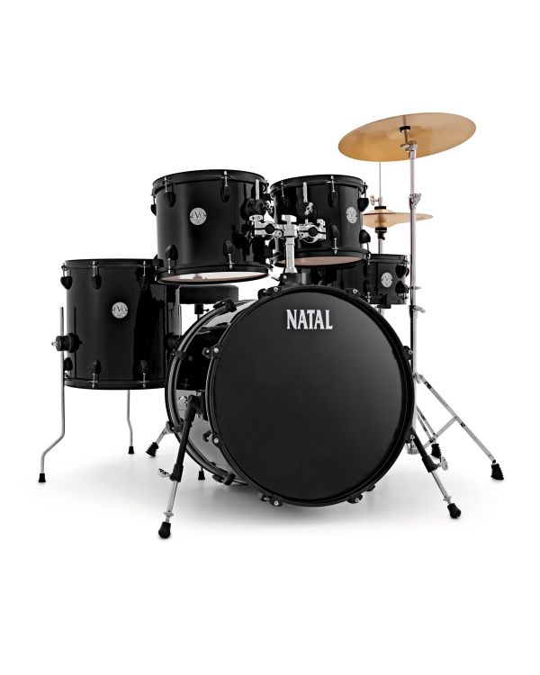 Natal EVO 20 Fusion Drum Kit with Hardware & Cymbals, Black