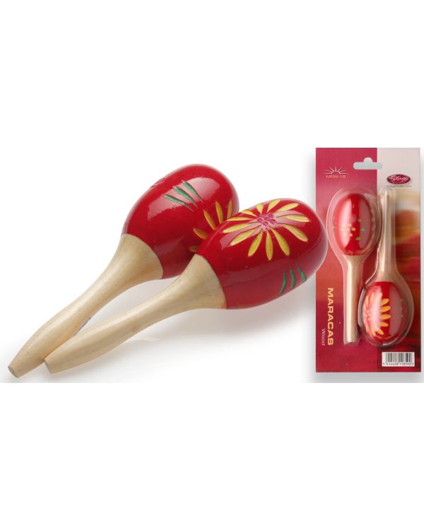 Stagg Andes Wood Maracas 16CM RED