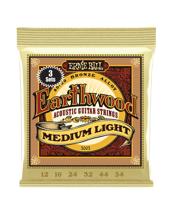 Ernie Ball Earthwood 80/20 Medium Light 12-54