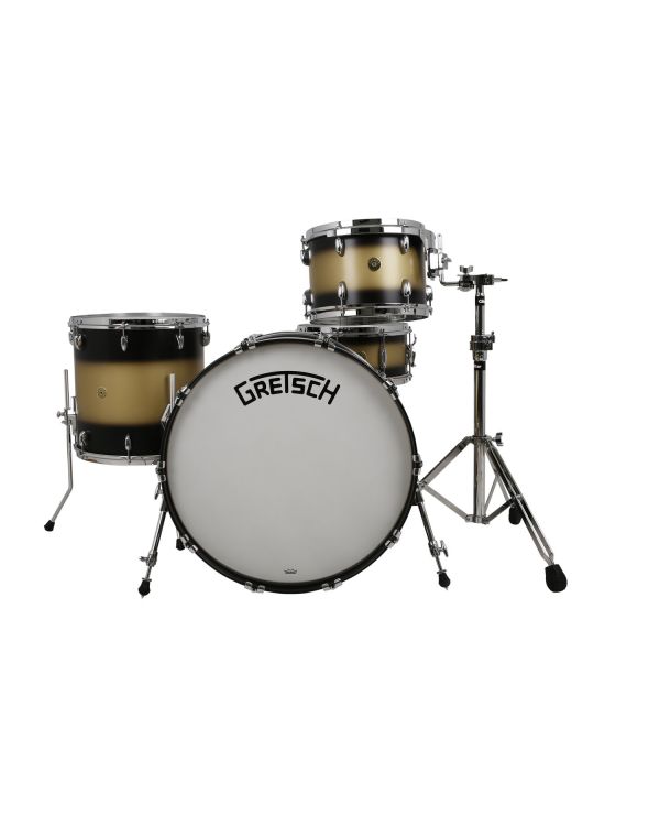 Gretsch Broadkaster 24" Satin Gold Black Duco Drum Kit