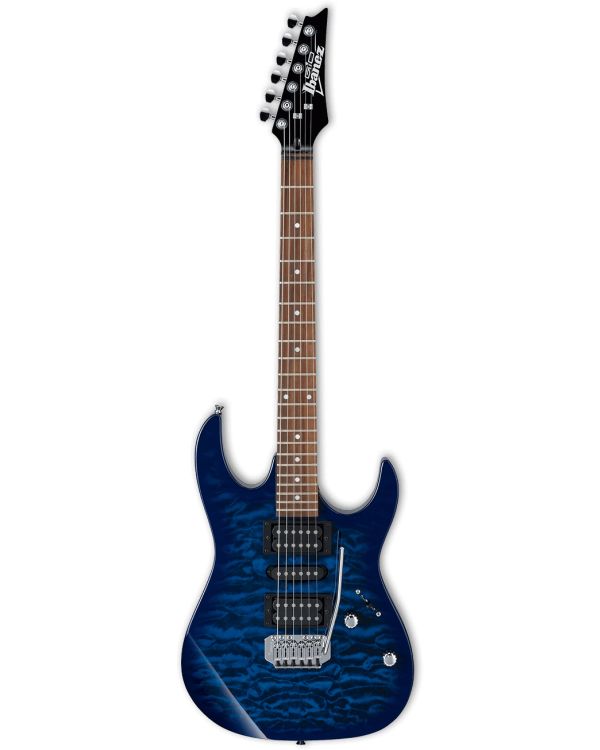 Ibanez GIO GRX70QA-TBB Electric Guitar Transparent Blue Burst
