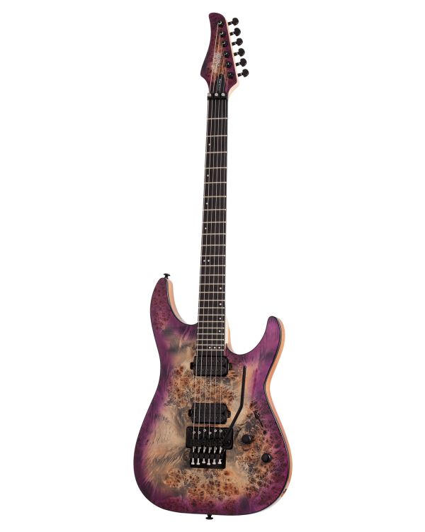 Schecter C-6 FR Pro Guitar in Aurora Burst with Floyd Rose
