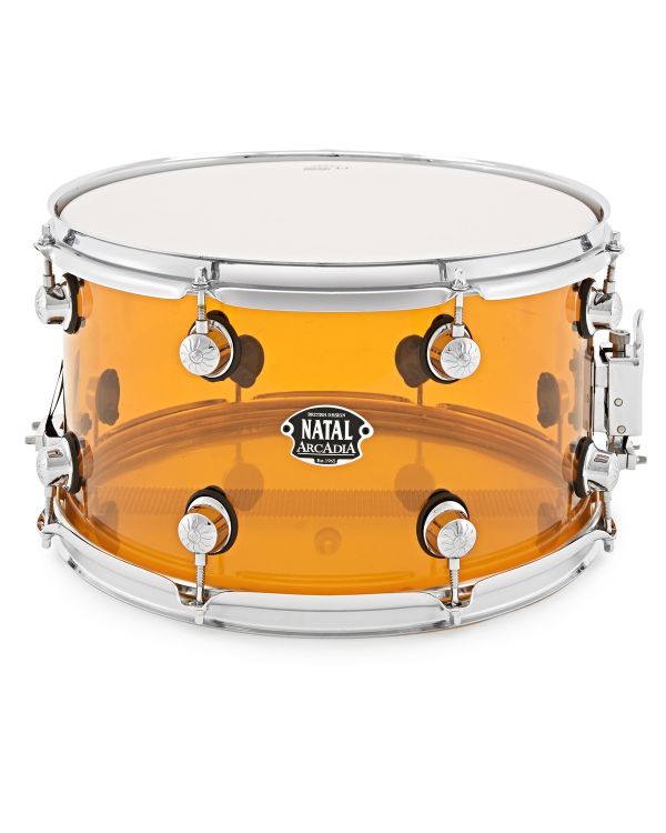 Natal Arcadia Acrylic Transparent Orange 14x8" Snare Drum