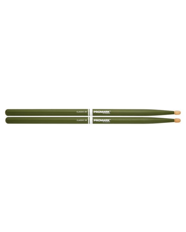 Promark Classic 2B Green Drumsticks