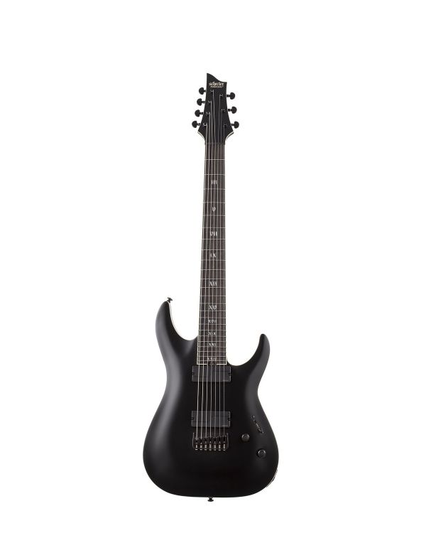 Schecter C-7 SLS Elite Evil Twin Satin Black 7 String Guitar