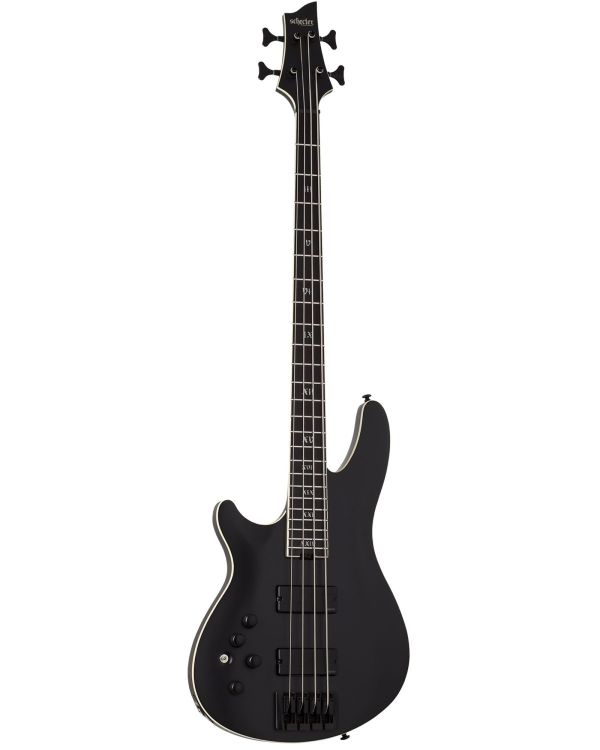 Schecter SLS Elite-4 Evil Twin Satin Black LH Bass Guitar