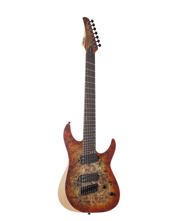 Schecter Reaper-7 Multi-Scale Inferno Burst 7 String Guitar