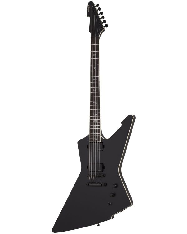 Schecter E-1 SLS Elite Evil Twin Satin Black Electric Guitar