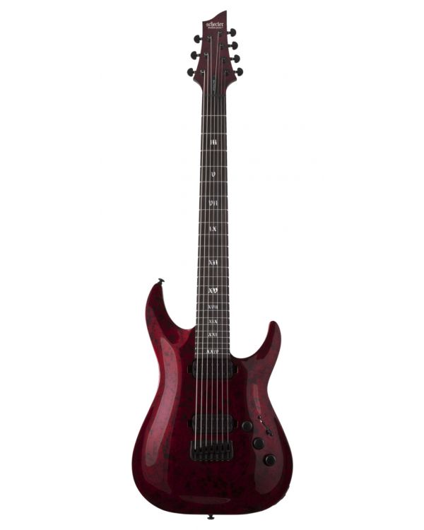 Schecter C-7 Apocalypse Red Reign 7 String Guitar