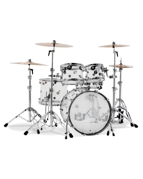 Drum Workshop Inc Design Series 5 Piece Shell Pack Clear Acrylic