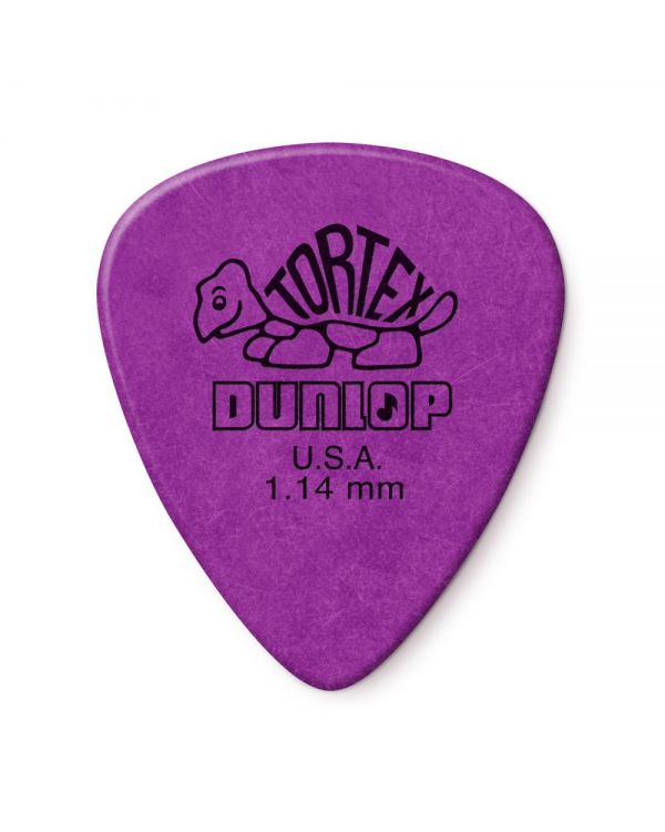 Dunlop Tortex Standard Purple 1.14mm Players (12 Pack)