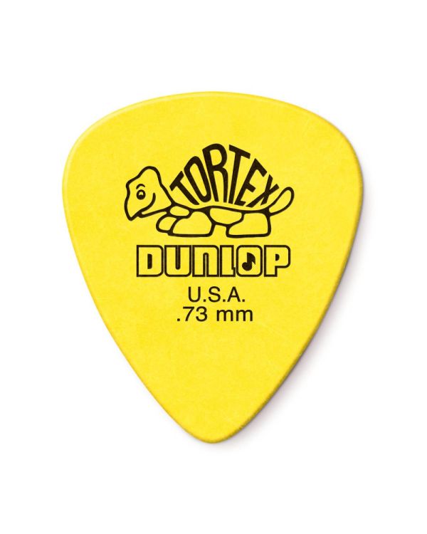 Dunlop Tortex Standard Yellow 0.73mm Players (12 Pack)