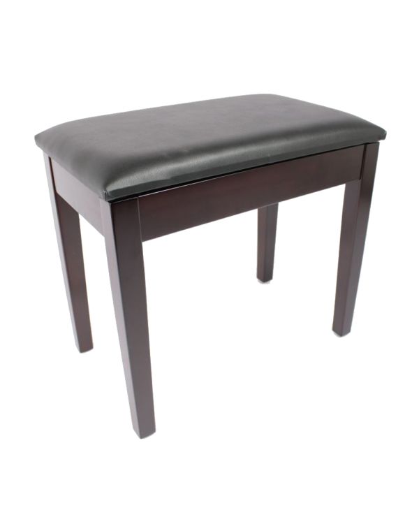 TOURTECH Piano Stool, Rosewood with Vinyl Top 