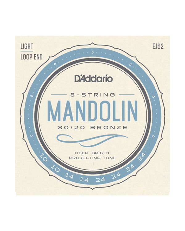D'Addario EJ62 Light Mandolin Strings 10-34