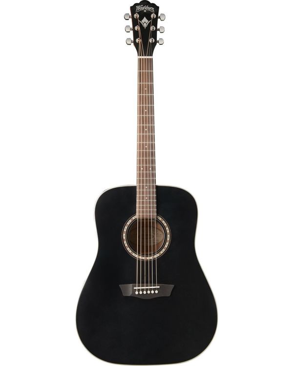 Washburn WD7S-B Black Harvest 7 Series Acoustic Guitar
