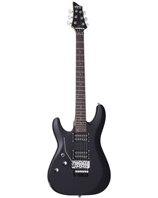 Schecter C-6 Fr Deluxe Left Handed Satin Black Guitar